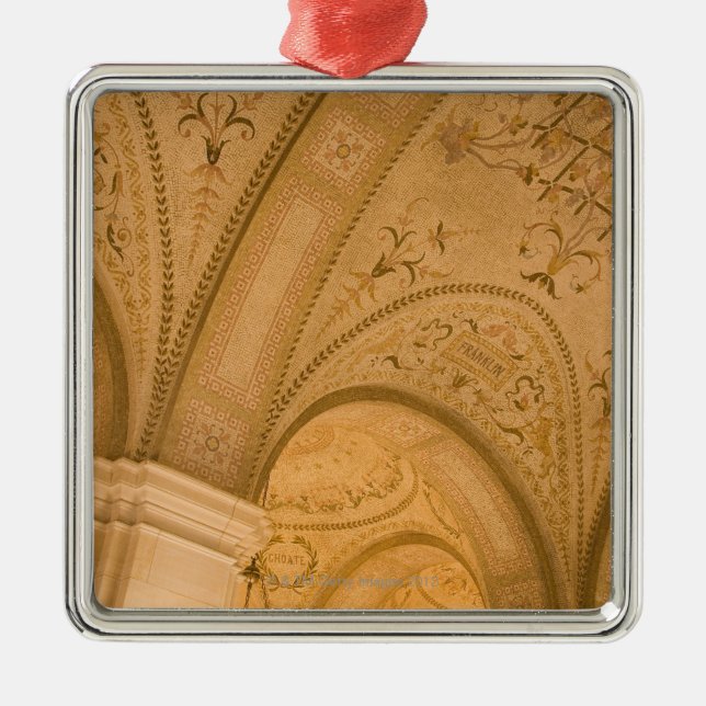 Adorno Metálico Detalle del techo, biblioteca pública de Boston, (Frente)