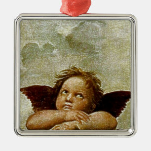 Adorno Metálico Detalle "Sistine Madonna" de Raphael (alrededor de