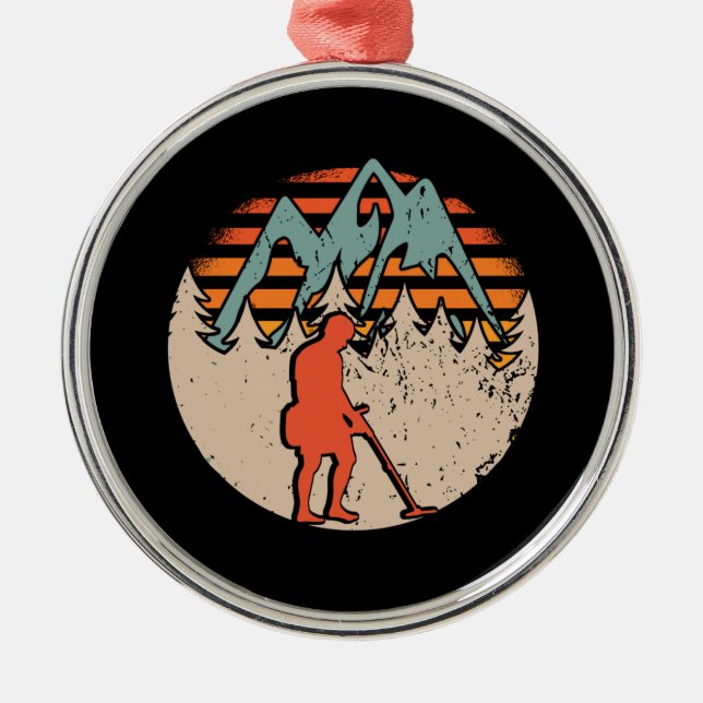 Adorno Metálico Detectora Metalizado de Sondeln de época (Frente)