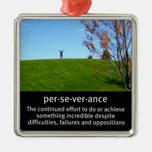 Adorno Metálico Determinación personal y perseverancia