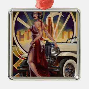 Adorno Metálico Detroit, Michigan  Ciudad del motor