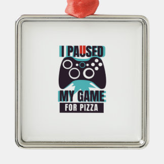Adorno Metálico Detuve mi juego para la pizza
