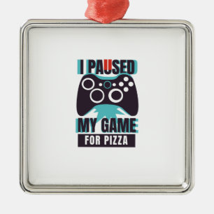 Adorno Metálico Detuve mi juego para pizza