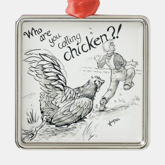 Adorno Metálico Día 5 de octubre de 2018 - Chicken Chase (Frente)