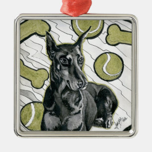 Adorno Metálico Día 6 de Octubre de 2018 - Sueños Doberman de Boni