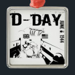 Adorno Metálico DÍA D 6 de junio de 1944<br><div class="desc">D-DAY 6 de junio de 1944 - Los aterrizajes en Normandía fueron las operaciones de aterrizaje el 6 de junio de 1944 (denominado Día D) de la invasión aliada de Normandía en la Operación Alcalde durante la Segunda Guerra Mundial.</div>
