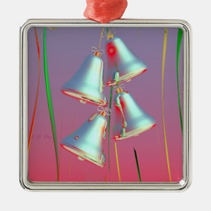 Adorno Metálico Día de fiesta brillante Belces de plata