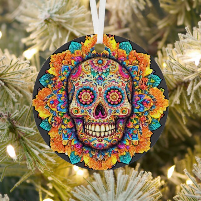 Adorno Metálico Día de la Calavera del Azúcar Muerto (in situ)