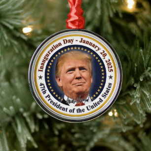 Adorno Metálico Día de la investidura del presidente Trump 20 de e