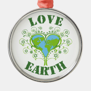Adorno Metálico Día de la Tierra del Amor