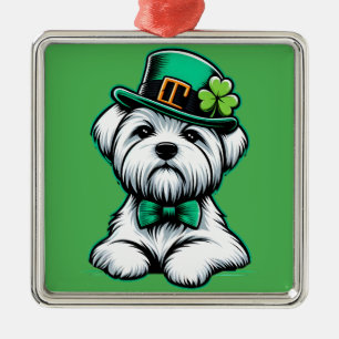 Adorno Metálico Día de San Patricio de los Chamrock Malteses
