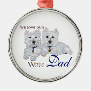 Adorno Metálico Día del Padre Westie