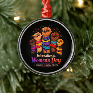 Adorno Metálico Día Internacional de la Mujer 8 de marzo