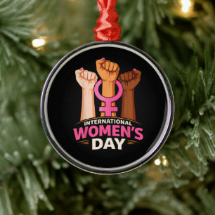 Adorno Metálico Día Internacional de la Mujer 8 de marzo