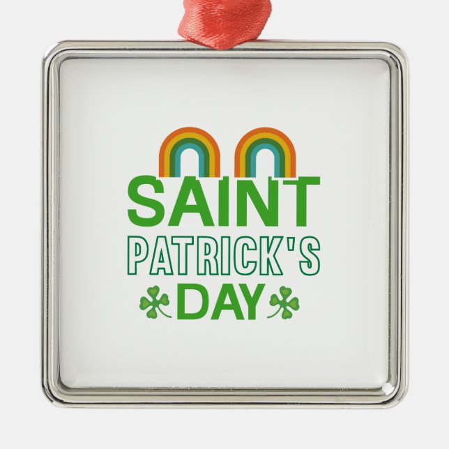 Adorno Metálico Día irlandés de San Patricio (Frente)