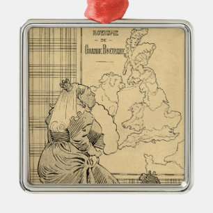 Adorno Metálico Dibujo animado de la reina Victoria de Le Rire