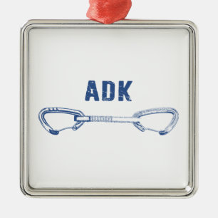 Adorno Metálico Dibujos rápidos de escalada en roca de Adirondacks