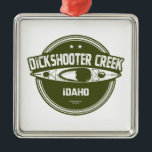 Adorno Metálico Dickshooter Creek Idaho Kayaking<br><div class="desc">El Creek del tirador de dickshooter comienza al oeste de Dickshooter, Idaho, y fluye hacia el sur, cortando una estrecha y profunda garganta a través del paisaje rodante del altiplano hasta que se une a la Creek Profunda. Las aguas de Dickshooter dejan de fluir de finales de primavera a principios...</div>