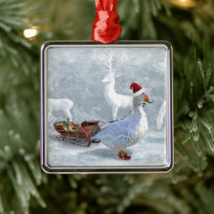 Adorno Metálico Die Weihnachtsgans