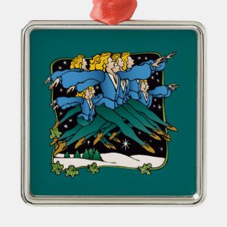 Adorno Metálico Diez señores un salto