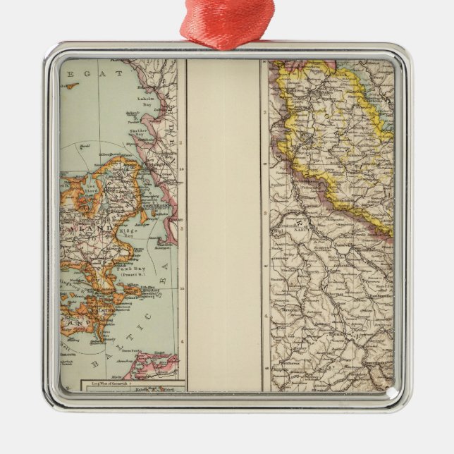 Adorno Metálico Dinamarca, la Alsacia-Lorena, Palatinado (Frente)