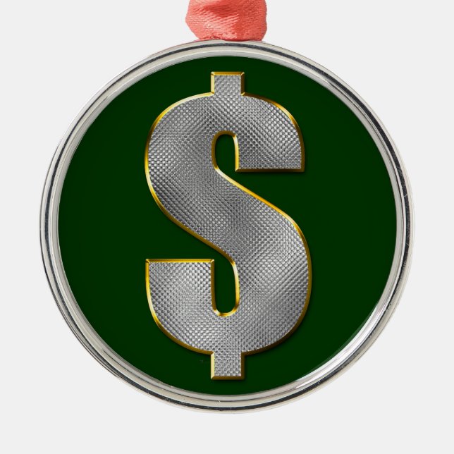 Adorno Metálico Dinero grande (Frente)