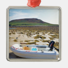 Adorno Metálico Dinghy en la playa
