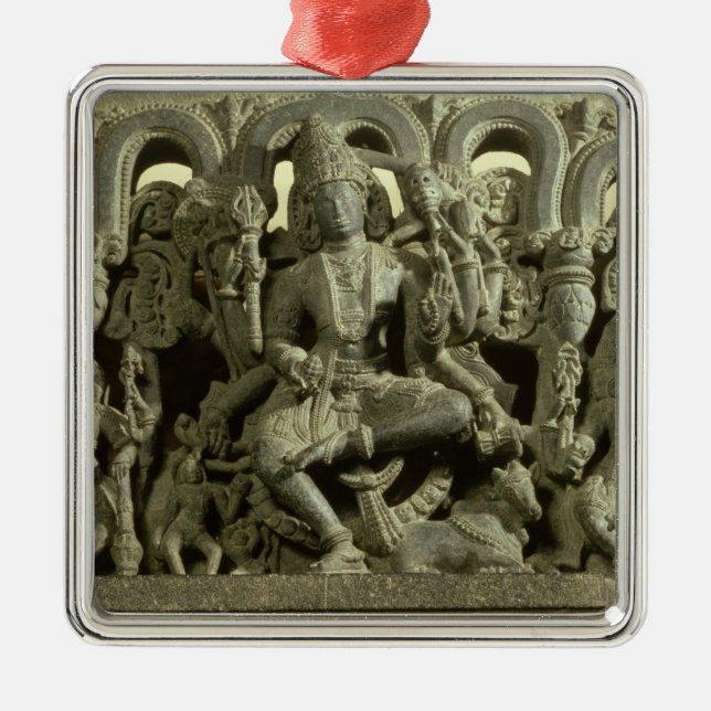 Adorno Metálico Dintel que representa la trinidad: Siva, Brahma y (Frente)