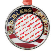 Dios bendiga el marco patriótico de fotos de Estad