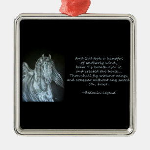 Adorno Metálico Dios creó el caballo