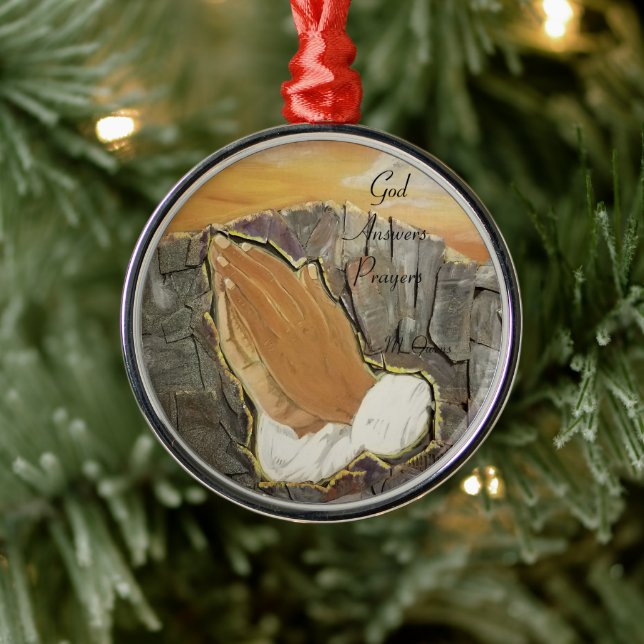 Adorno Metálico Dios responde a las oraciones (Árbol)