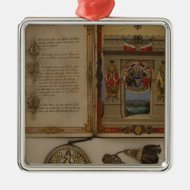 Adorno Metálico Diploma de príncipe que invierte a Otto von (Frente)