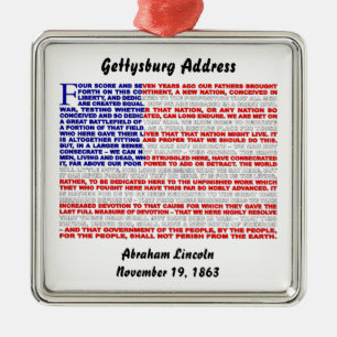 Adorno Metálico Dirección de Gettysburg