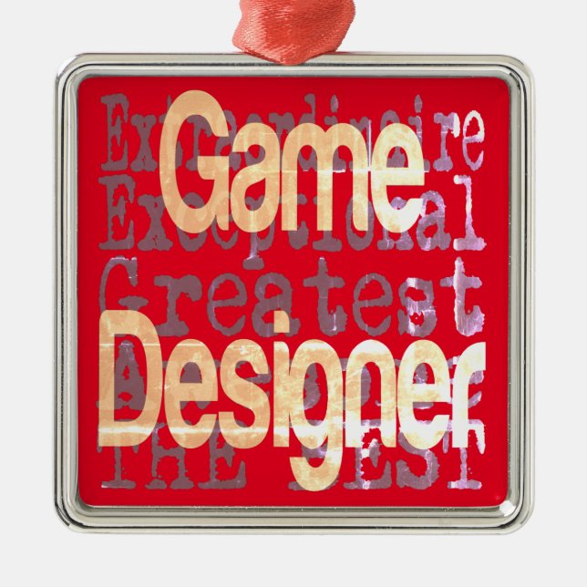 Adorno Metálico Diseñador de juegos Extraordinaire (Frente)