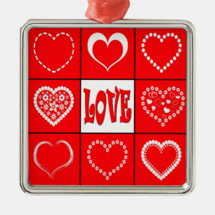 Adorno Metálico Diseño cardíaco