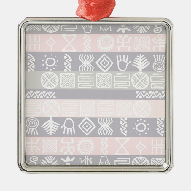 Adorno Metálico Diseño de boho étnico africano (Frente)