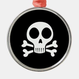 Adorno Metálico Diseño de calavera pirata