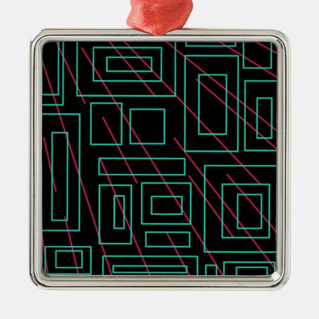 Adorno Metálico diseño de fondo negro (Frente)