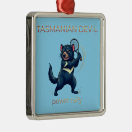 Adorno Metálico Diseño de jugador de tenis diablo de Tasmania - Po