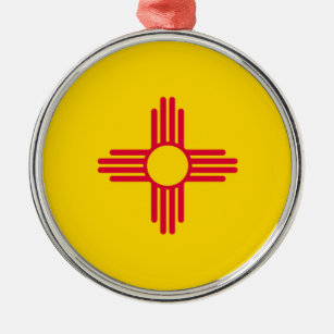 Adorno Metálico Diseño de la bandera de Nuevo México