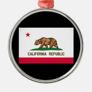 Adorno Metálico Diseño de la bandera del estado de California