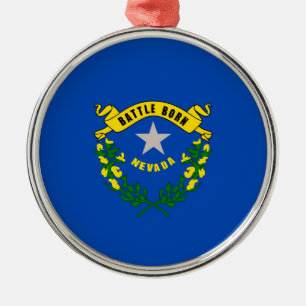 Adorno Metálico Diseño de la bandera del estado de Nevada