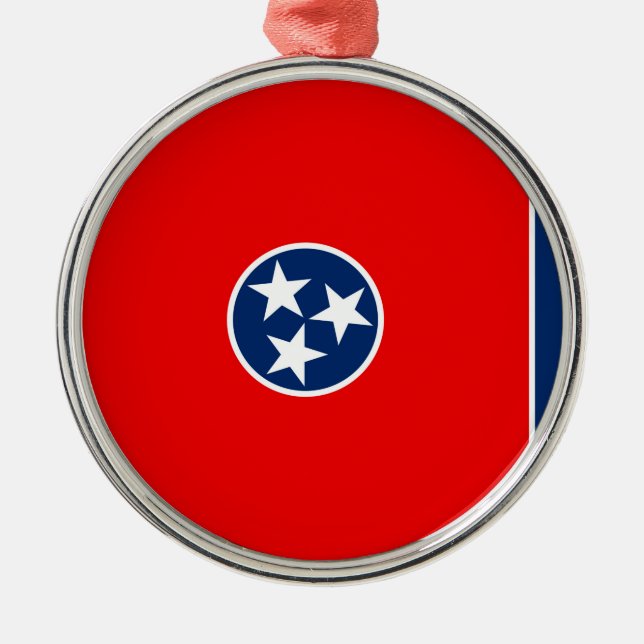 Adorno Metálico Diseño de la bandera del estado de Tennessee (Frente)