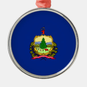 Adorno Metálico Diseño de la bandera del estado de Vermont