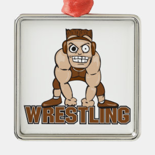 Adorno Metálico diseño de lucha libre de luchador loco