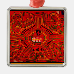 Adorno Metálico Diseño de Mola por los indios San Blas