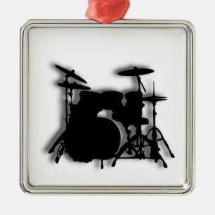 Adorno Metálico Diseño de música de juego de tambores