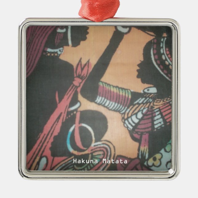 Adorno Metálico Diseño de patrones de arte de tradición y cultura  (Frente)