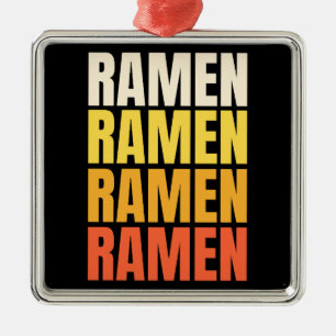 Adorno Metálico Diseño de texto Ramen