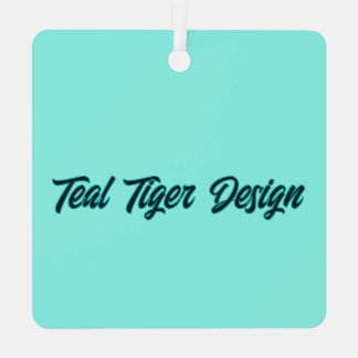 Adorno Metálico Diseño de tigre verde azulado también
